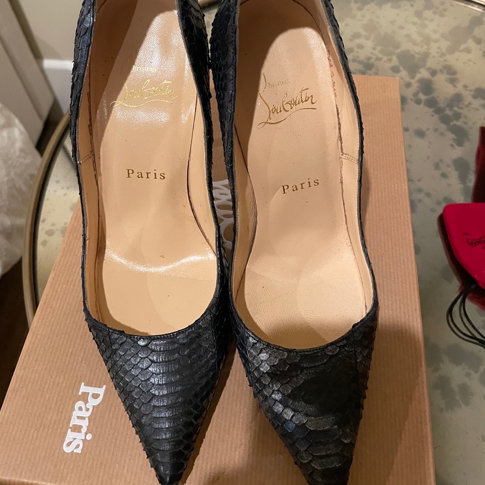 Christian Louboutin So Kate 120 Watersnake Pump - Picture 7 of 9